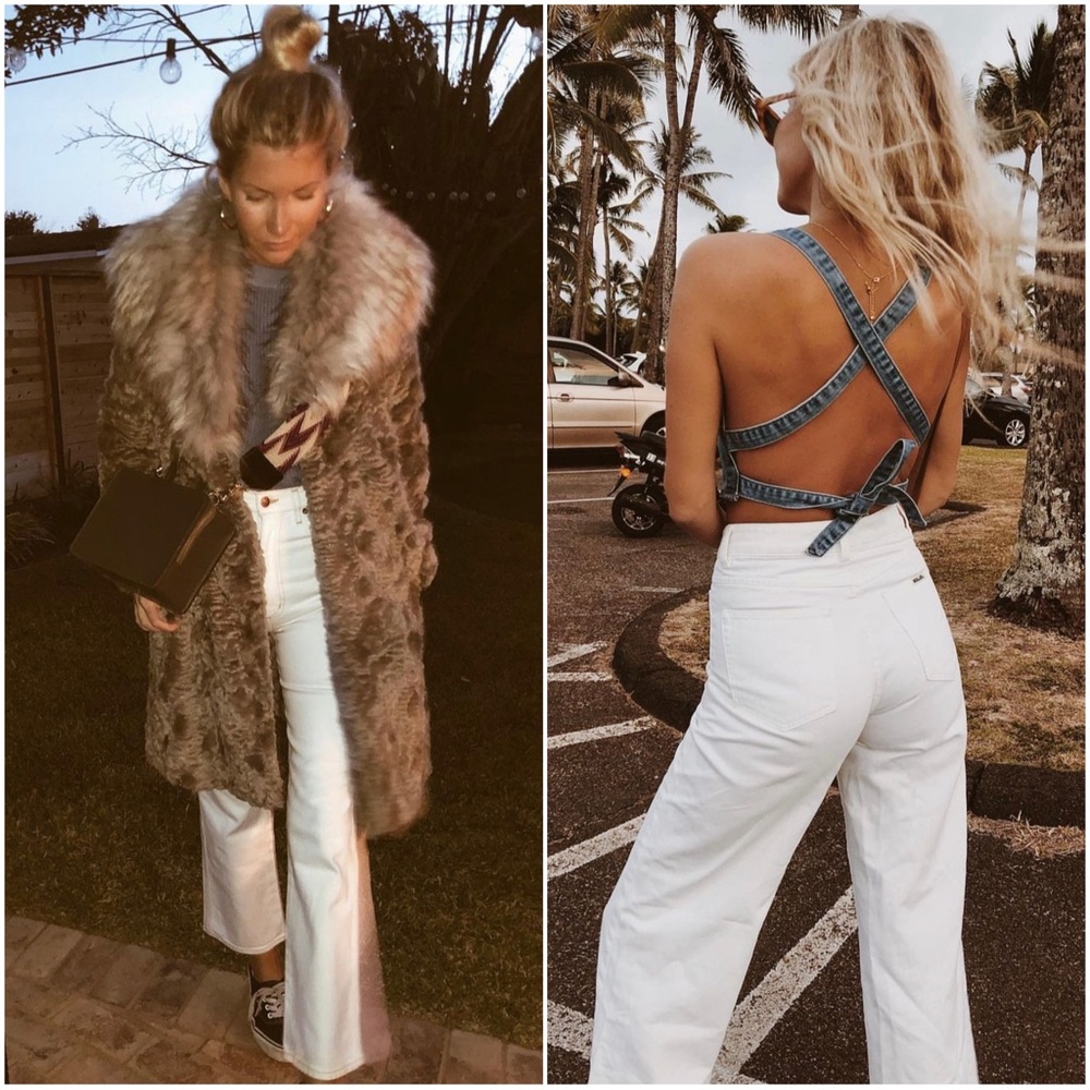 ROLLA'S WHITE HIGH RISE JEANS WIDE LEG FREE PEOPLE CAPULET ANTHROPOLOGIE PILCRO